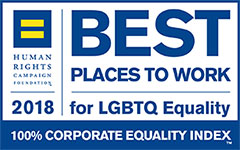 Best places to work for LGBTQ equality 2018 logo